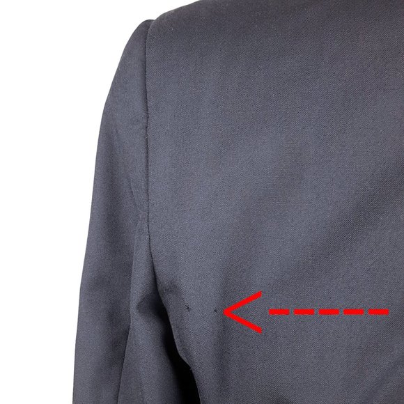 Burberry Vintage Mens Wool Blazer 42L Navy Blue - Picture 8 of 8